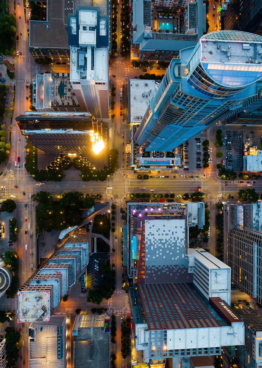 city-overhead-night